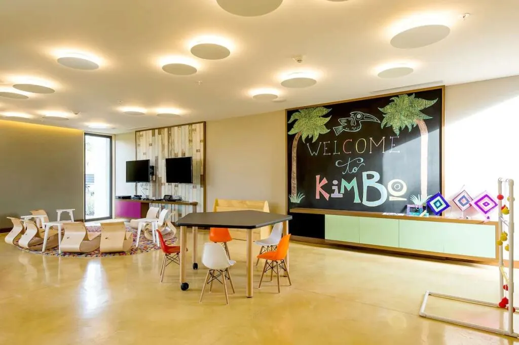 the kids club at the Andaz Mayakoba luxury resort near Playa del Carmen, Mexico.