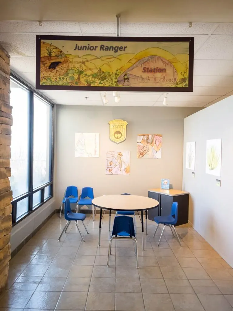 The Junior Ranger Station at Carlsbad Caverns, New Mexico.