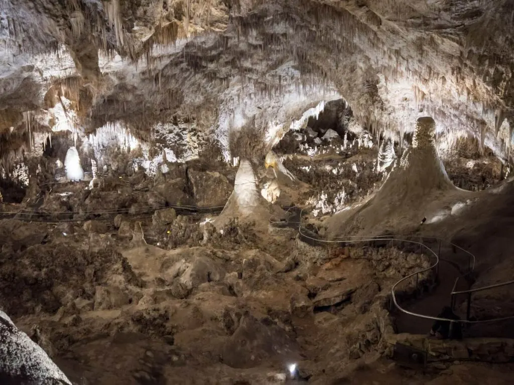 a beautiful cavern along the self-guided tour walking trail.