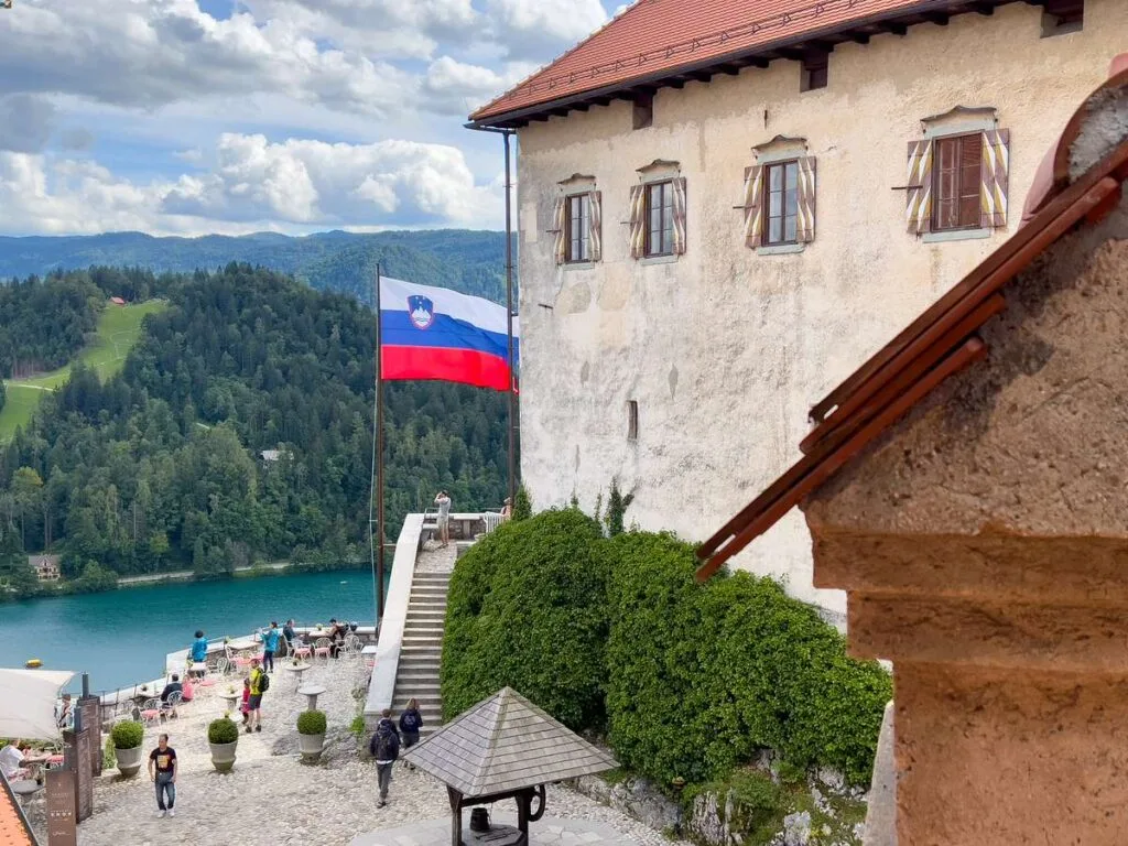 the views from Bled Castle are spectacular.