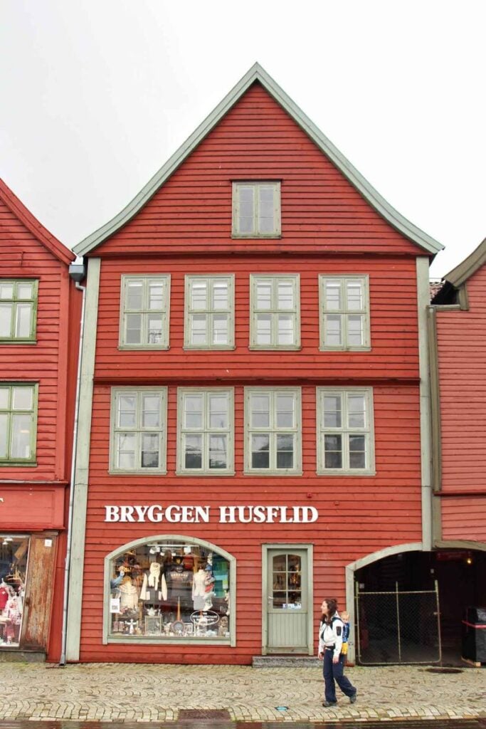 Celine Brewer explored Bryggen while on a trip to Bergen with kids.
