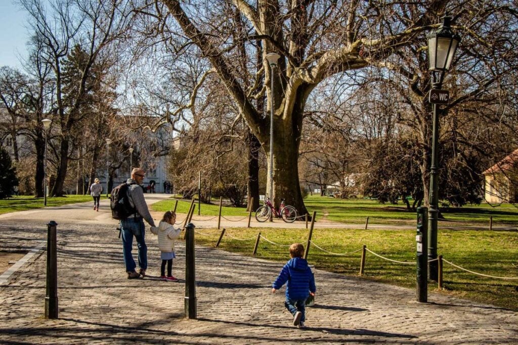 Dan Brewer enjoys an easy family walk through Kampa Island while spending 5 days in Prague with kids.