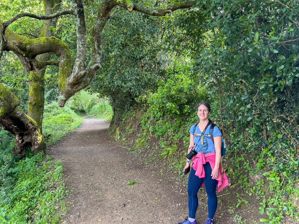 Family travel expert Celine Brewer enjoys a family-friendly walk along the Portuguese Camino Trail.