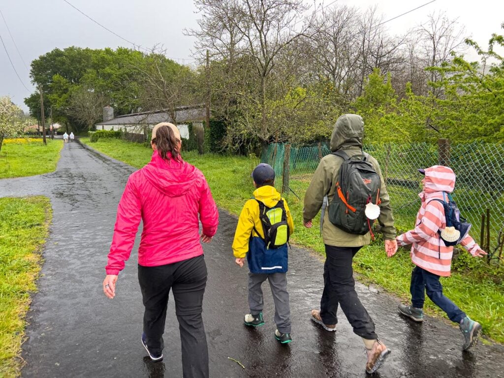 The Brewer family enjoys walking the final stage of the Portuguese Coastal Camino Route with some new friends from the UK.
