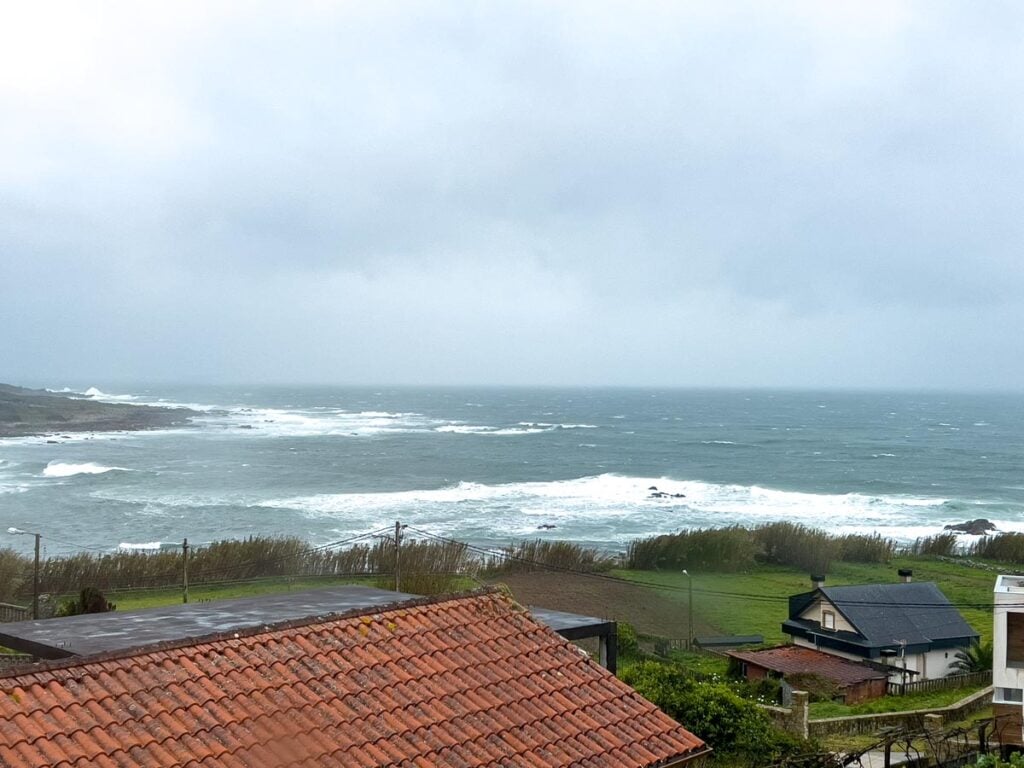 The view from our oceanfront hotel at the starting point of our family-friendly, self-guided tour of the Portuguese Coastal Camino Trail.