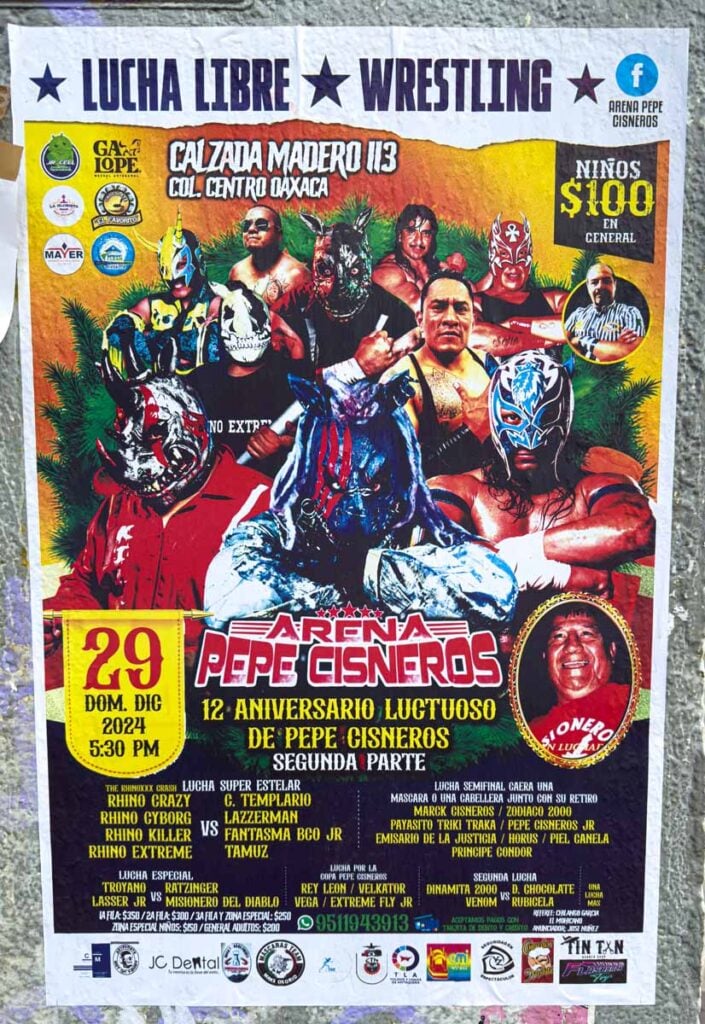 a poster for Luce Libre in Oaxaca, Mexico.