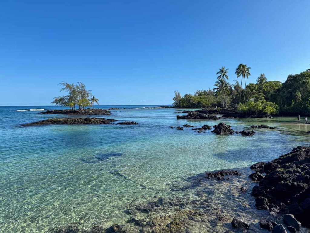 Carlsmith Beach Park is a beautiful place to go snorkeling with kids on the Big Island.