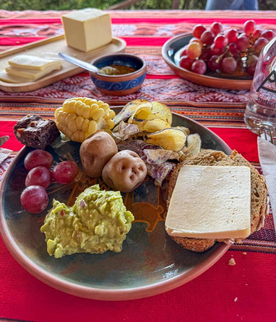 My homemade lunch on the hiking with llamas tour was the best meal I had during the entire family trip to Peru.