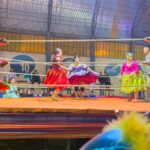 Things to do in La Paz Bolivia with kids - Cholitas Wrestling watching colorfully dressed Cholitas wrestlers is one of the best things to do in La Paz, Bolivia with kids.