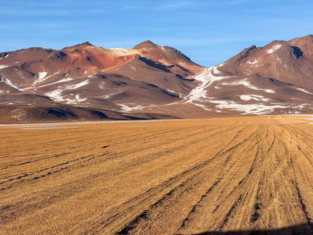 Colorful mountains in the Dali Desert, Bolivia.