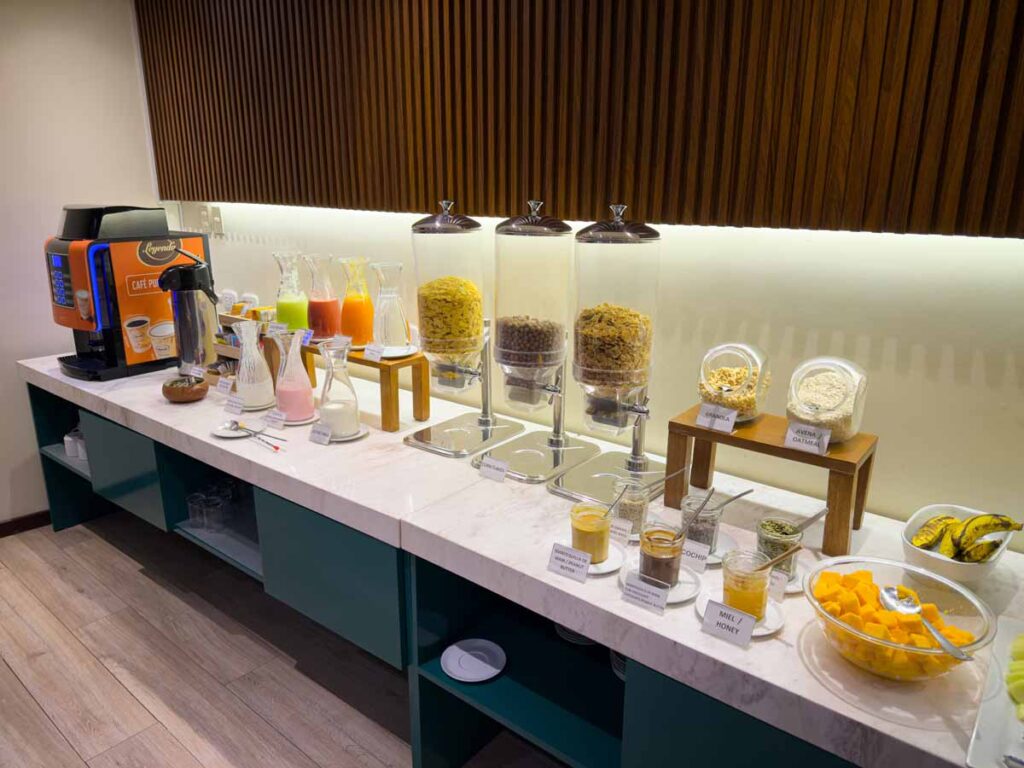 the generous breakfast buffet at the family-friendly Maytaq Wasin Hotel in Cusco, Peru.