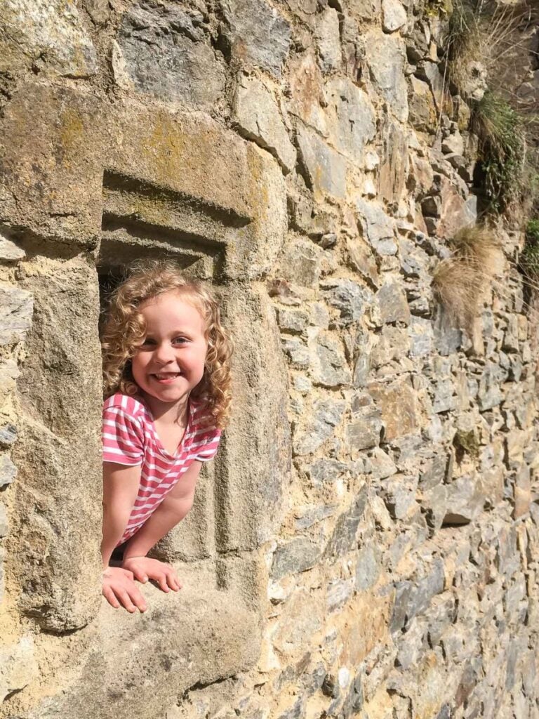 the ruined castle of Hrad Divci Kamen was our kids favorite thing to do in Cesky Krumlov.