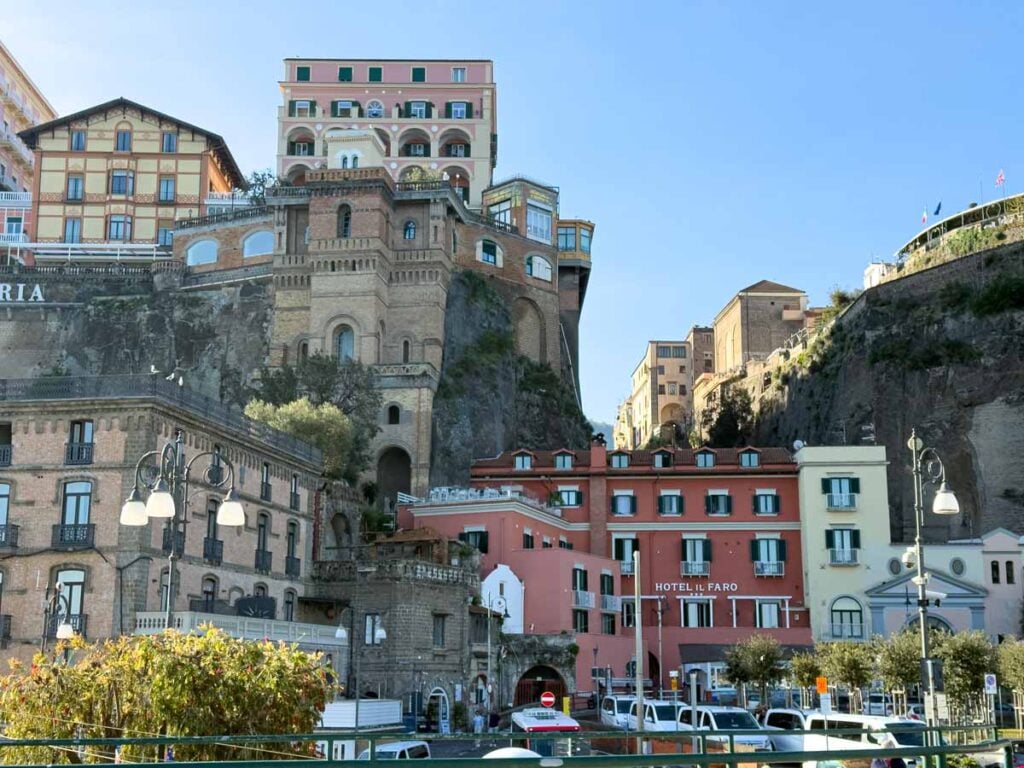 The dramatic oceanfront setting for Sorrento, Italy.
