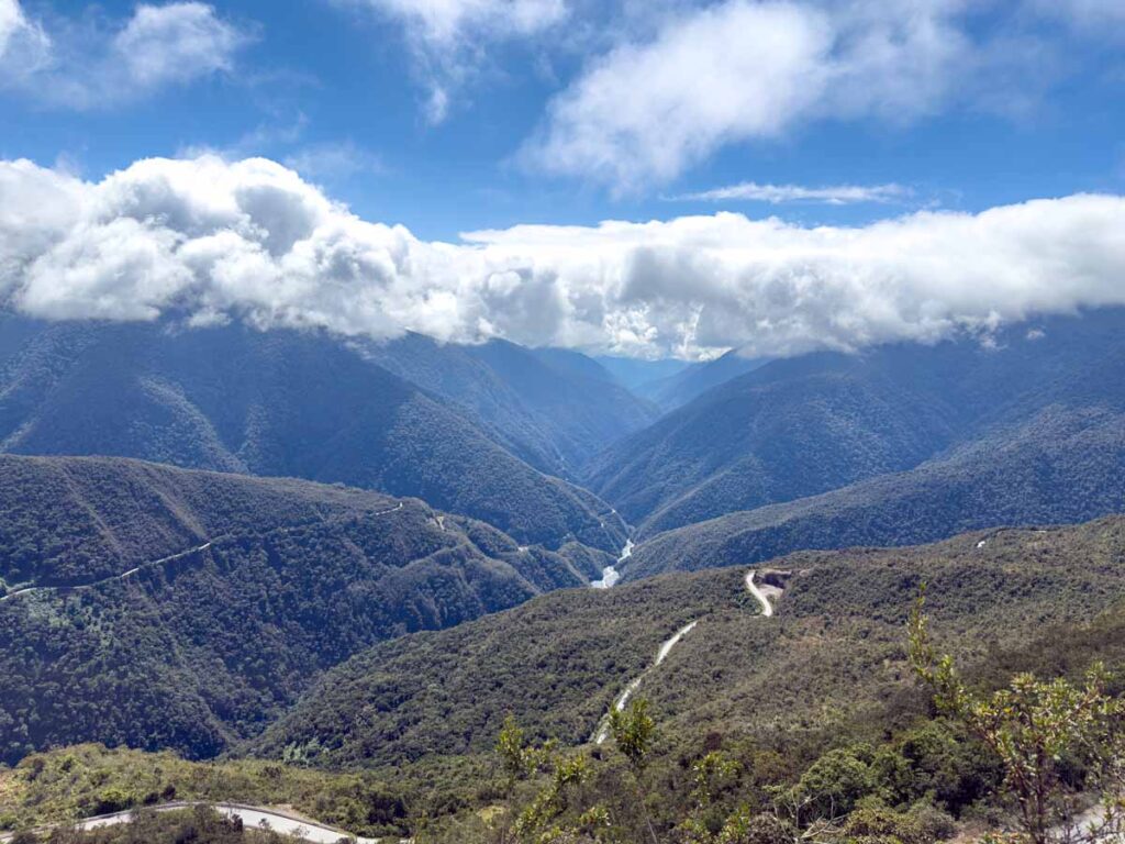 The long & winding road through the cloud forest into Manu National Park.