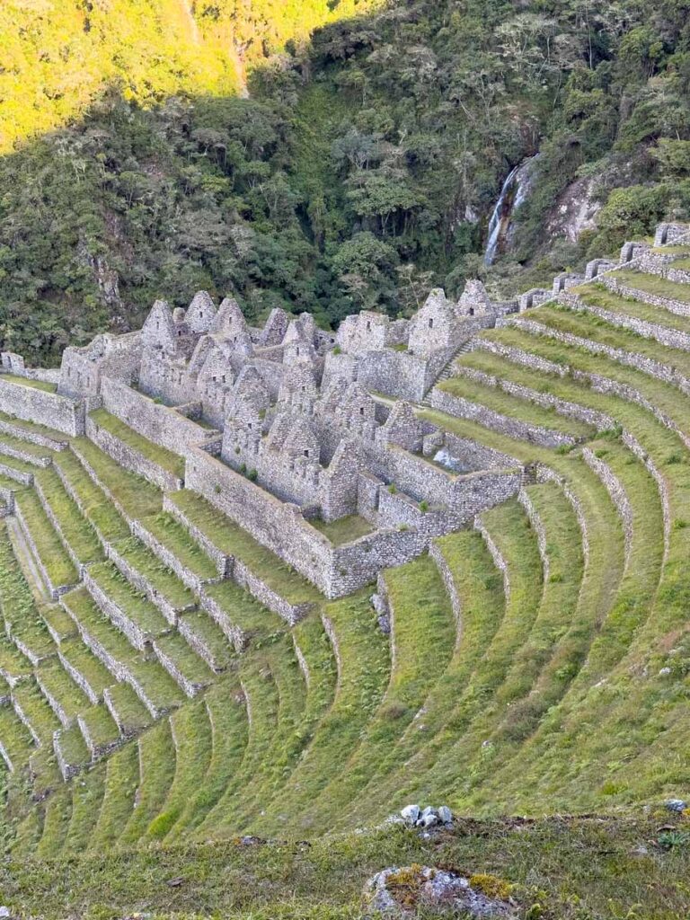 The residential areas of Inca Trail with kids - Wiñay Wayna show why it is often called "Little Machu Picchu"